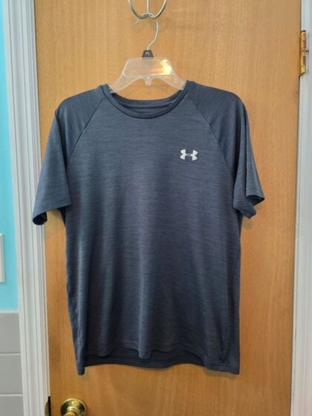 Under Armour Men’s Short Sleeve Tech Tee — Charcoal with White Logo